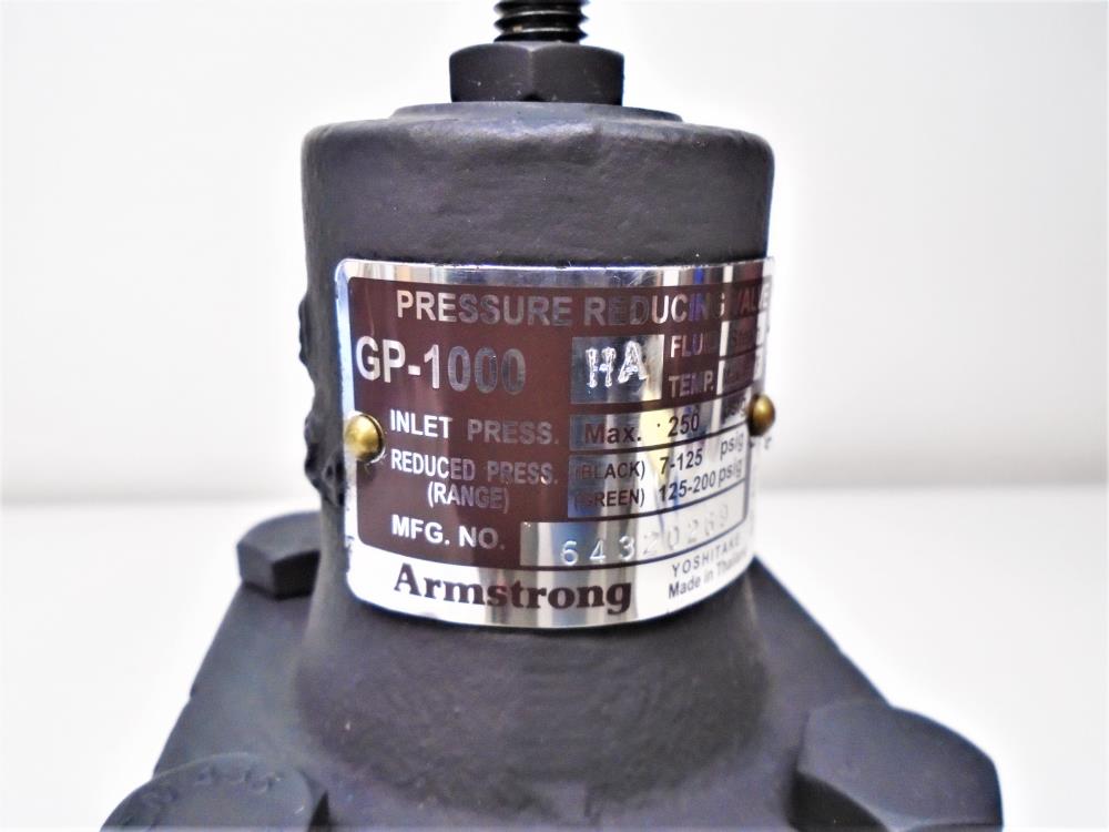 Armstrong GP-1000 HA 3/4" NPT Pressure Reducing Valve, 250 PSIG, Ductile Iron